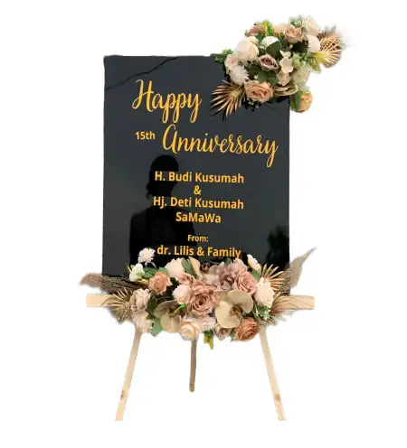 Papan Bunga Akrilik Venue Wedding Gading Serpong